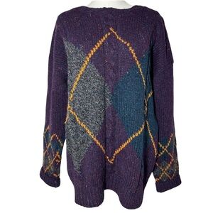 Vintage American Eagle Outfitters Argyle Knit Sweater